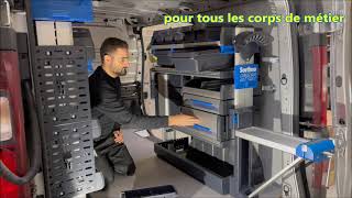 Aménagement pour un Renault Trafic L1H1 fourgon atelier dune entreprise de travaux public [upl. by Schell]