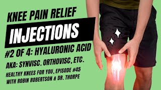 4 Knee Pain Relief Injections 2 Hyaluronic Acid Synvisc Orthovisc etc Part 2 of 3 [upl. by Jopa495]