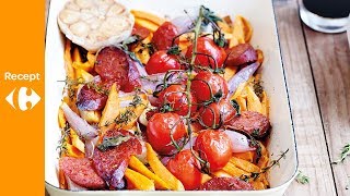 Warme salade van gegrilde groenten met chorizo [upl. by Raimundo]