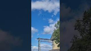 2 Hawk T1s flying over RAF Syerston viralvideo [upl. by Nerrawed]