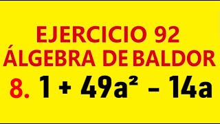 Ejercicio 92 Algebra de Baldor 8 [upl. by Carol906]