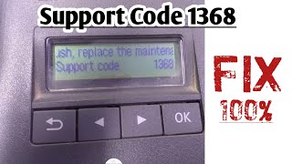 Fix Support code 1368 Canon G3420  Canon printer support code 1368 [upl. by Aihsad]