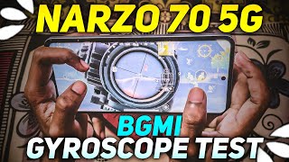 REALME NARZO 70 5G PUBG BGMI GAMING TEST 🔥 GYROSCOPE  REALME NARZO 70 5G FULL REVIEW IN 2024 [upl. by Willi908]