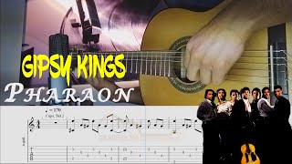 Gipsy Kings PharaonRumbaguitar tab tutorial [upl. by Sheilah]