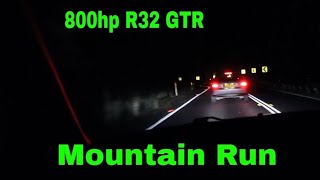 RAW POV 800hp R32 GTR midnight [upl. by Tnert]