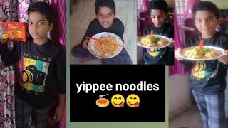 yippee noodles recipe in telugu 😋😋 చాలా చాలా టేస్టీ గా వుండే యిప్పీ నూడుల్స్ 2 నిమిషాల లో చేయొచు😋 [upl. by Jaf]