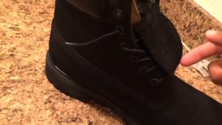 SUPER EASY QUICK WAY TO FOLD TONGUE ON TIMBERLANDS🔴 [upl. by Jovita]