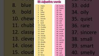 50 Adjective words  English grammar  devaenglishspokenclass [upl. by Xavier752]