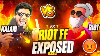 FINALLY RIOT FF EXPOSED😎  ARE YE TOH SCAMMER NIKLA RE 😒🤣 [upl. by Nairoc]