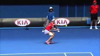 Julia Goerges v Ekaterina Makarova highlights 4R  Australian Open 2015 [upl. by Adnamas]