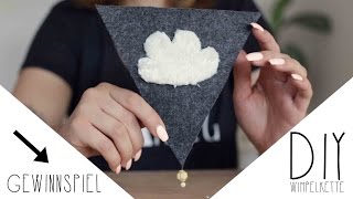 DIY  Wimpelkette selber nähen  VERLOSUNG  UNARTIG [upl. by Faythe449]