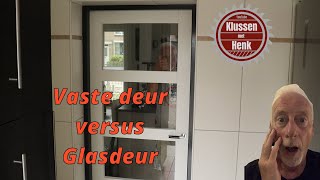 Paneeldeur vervangen voor een deur met glas [upl. by Rodrique]