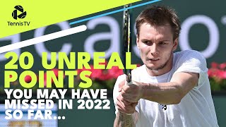 20 Unreal Tennis Points You May Have Missed In 2022 So Far [upl. by Roter37]