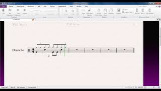 Sibelius 75 Tutorial Series  Writing for DrumKit [upl. by Panthia]