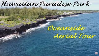 Island of Hawaii HD Aerial tour  The Cliffs of Hawaiian Paradise Park Big Island Hawaii [upl. by Rahm110]