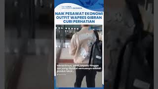 Gaya Wapres Gibran saat ke Semarang Pakai Outfit Buatan Dalam Negeri Naik Pesawat Ekonomi [upl. by Jordana]