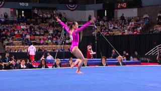 Katelyn Ohashi  Floor Exercise  2013 ATampT American Cup [upl. by Nirehtak449]