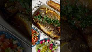 Oven Baked Fish Tagine Recipe  طاجين سمك بالفرن recipe fish shorts cooking شورت سمك اكلات [upl. by Alcinia891]