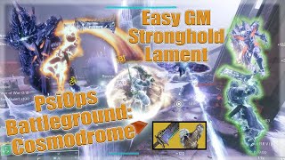 Super Easy GM  PsiOps Battleground Cosmodrome Destiny 2 StrongholdLamentStrand [upl. by Adnorrahs500]