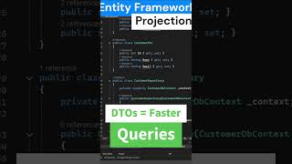 Entity Framework Projection  DTOs  Faster Queries entityframework [upl. by Acisseg510]