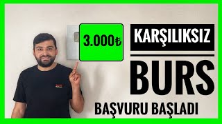 3000₺ GERİ ÖDEMESİZ BURS HER MAĞAZA BİR ÖĞRENCİ BURS BAŞVURUSU BAŞLADI KARŞILIKSIZ BURS [upl. by Rothenberg333]