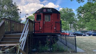 Retired R33 Redbird 9075 Tour at Queens Borough Hall [upl. by Drofyar]