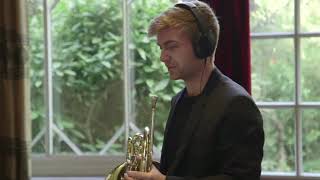 Ben Goldscheider plays Hildegard Westerkamp Fantasie for Horns II [upl. by Yerdna]