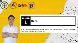 MATH 7 QUARTER 1  MODULE 1  LESSON 1 SETS [upl. by Acyssej]