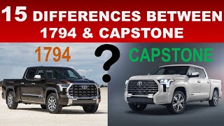 15 DIFFERENCES BETWEEN THE 2022 TUNDRA CAPSTONE amp 1794  THE NEW CAPSTONE HAS MANY UNIQUE FEATURES [upl. by Avera]