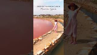 San Pedro Pink salt lake in Murcia Spain shorts [upl. by Springer]