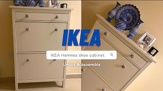 IKEA Hemnes shoe cabinet unboxing and assembly shoecabinet ikea unboxingvideo [upl. by Ecarret]