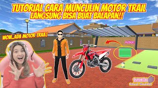 TUTORIAL MUNCULIN MOTOR TRAIL BUAT BALAPAN BENERAN BISA SAKURA SCHOOL SIMULATORPART 728 [upl. by Lucine]