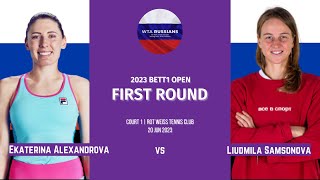 2023 Berlin Ladies Open — Ekaterina Alexandrova vs Liudmila Samsonova [upl. by Flanigan200]