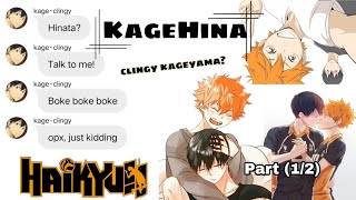 haikyuu texts clingy kageyama KageHina  Part 12  hinata harem [upl. by Tterrab]