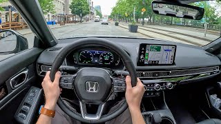 2025 Honda Civic Hybrid  POV First Drive Binaural Audio [upl. by Kcerb56]