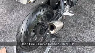 Yamaha R25  Akrapovic Exhaust  Powerbomb idle sound amp rev [upl. by Hausner]