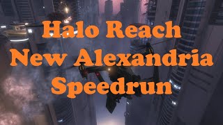 RNGesus Halo Reach Speedrun New Alexandria 745 Easy [upl. by Hevak]