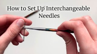 How to Set Up Interchangeable Knitting Needles  Lucinda Makes [upl. by Annehs525]