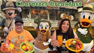 Tusker House Restaurant Character Breakfast  Dining Review  Disney Animal Kingdom 2024 [upl. by Mcgannon]