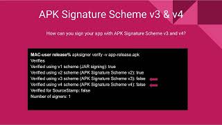 How to Include APK Signature Scheme v3 and v4 in Your Android App  StepbyStep Guide [upl. by Hadsall]