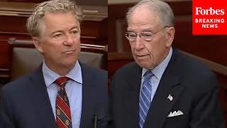 BREAKING Rand Paul Blocks Grassleys Retroactive Foreign Agents Registration Act And Explains Why [upl. by Goodden]