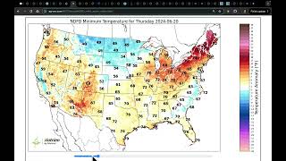 June 19 2024 Frost  Poleward Temperature Contrast  Shifting Ridge  Storm Risk  Flash Drought [upl. by Reteid840]