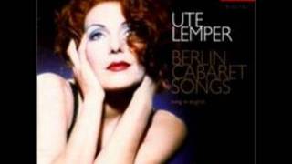 Ute Lemper  Ich weiß nicht zu wem ich gehöre [upl. by Liebman]