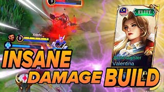 VALENTINA TOP 1 GLOBAL BUILD  VALENTINA BEST MID LANE BUILD  MOBILE LEGENDS GAMEPLAY [upl. by Semreh]