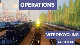 OPERATIONS W  PROTOTHROTTLE YARD JOB WTE RECYCLING ♻️ 1192024 [upl. by Blalock]