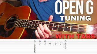 Bright Folk Rock in Open G Tuning With Tabs [upl. by Niroc]