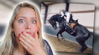 Reageren op bloopers van fans en hoe ze paardrijden 😳🐴 [upl. by Eidoc704]