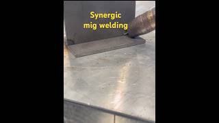 Synergic mig weldingmigwelding welding subscribe arcwelding migwelder weld [upl. by Ariajaj]