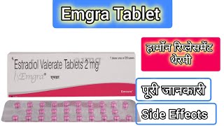 Emgra Tablet Uses in Hindi  Side Effects  Dose Estradiol Tablet [upl. by Anole298]