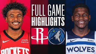 ROCKETS at TIMBERWOLVES  FULL GAME HIGHLIGHTS  April 2 2024 [upl. by Aem]